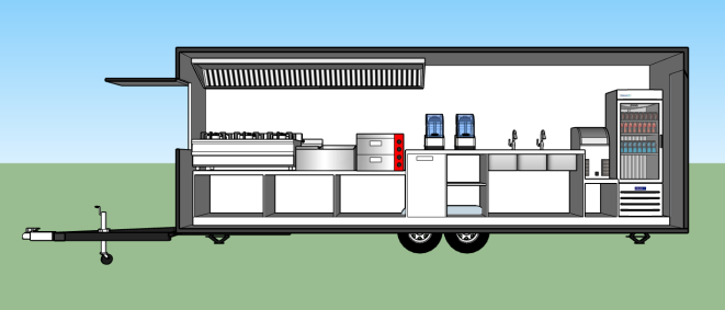 19ft commercial kitchen trailer floor plan